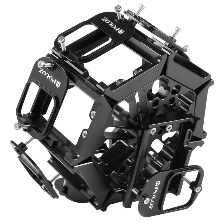 PULUZ 8 in 1 All View Panorama Frame CNC Aluminum Alloy Protective Cage with Screw for GoPro HERO7 /6 /5, 8 in 1 for HERO5 Black PULUZ 8 in 1 All View Panorama Frame CNC Aluminum Alloy Protective Cage with Screw for GoPro HERO7 /6 /5, 8 in 1 for HERO5 Black